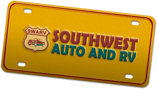 Southwest Auto and RV License Plate